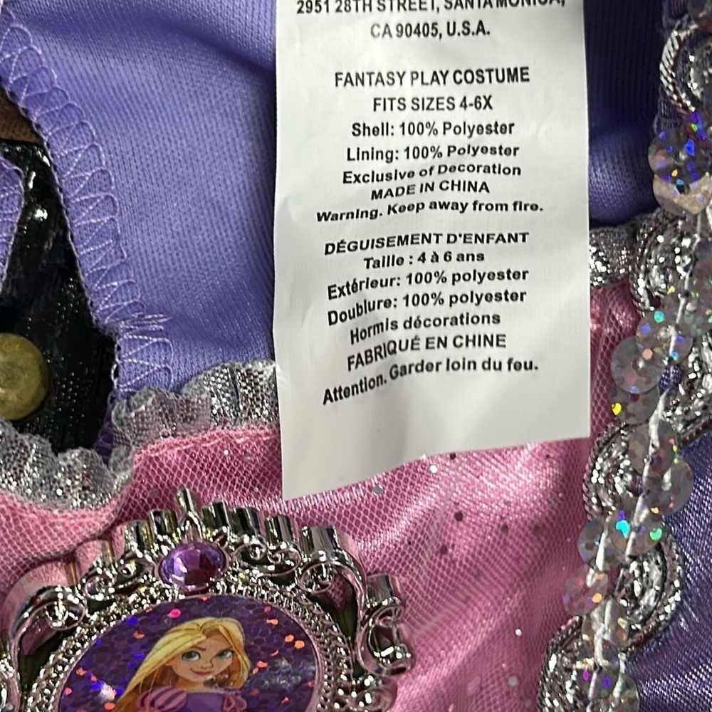 Disney Tangled Rapunzel princess costume dress dress up theater tangle - Picture 3 of 4